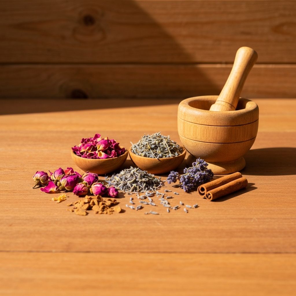 Koleksi herbal alami tradisional