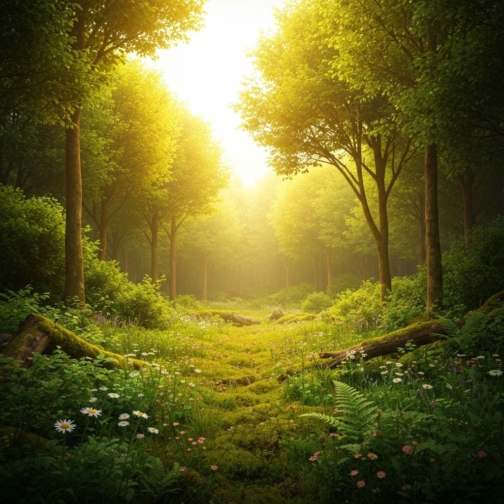 Alam berkelanjutan dan lingkungan hijau